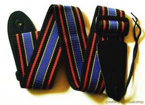 GUITAR STRAP 112M BLUE STRIPE